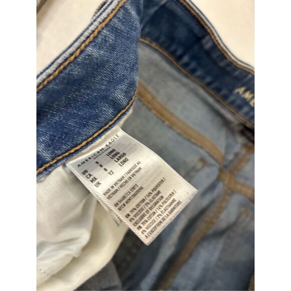 American Eagle jeggings size 8 long distressed - Picture 8 of 11